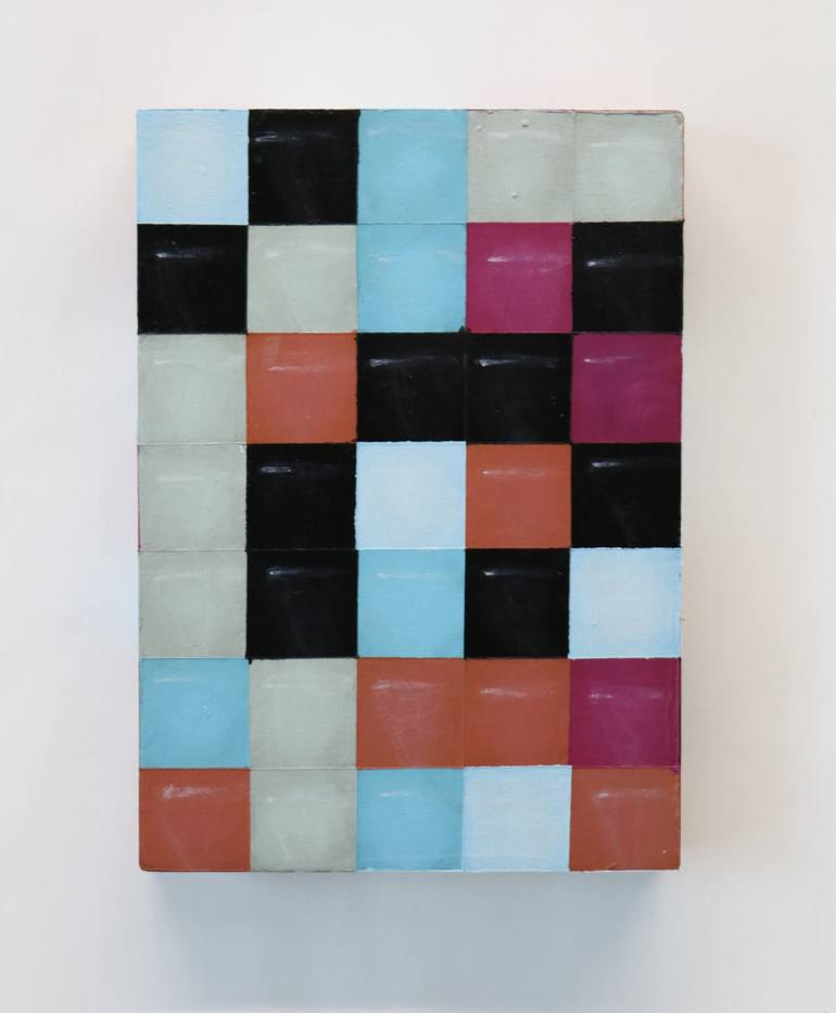 Original Abstract Geometric Painting by Hannah Lane