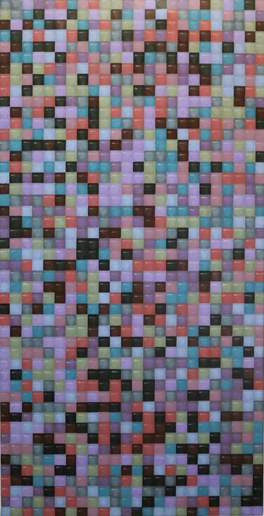 Original Algorithmic Abstract Paintings by Hannah Lane
