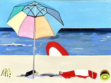 Original Figurative Beach Paintings by Susanne Boehm