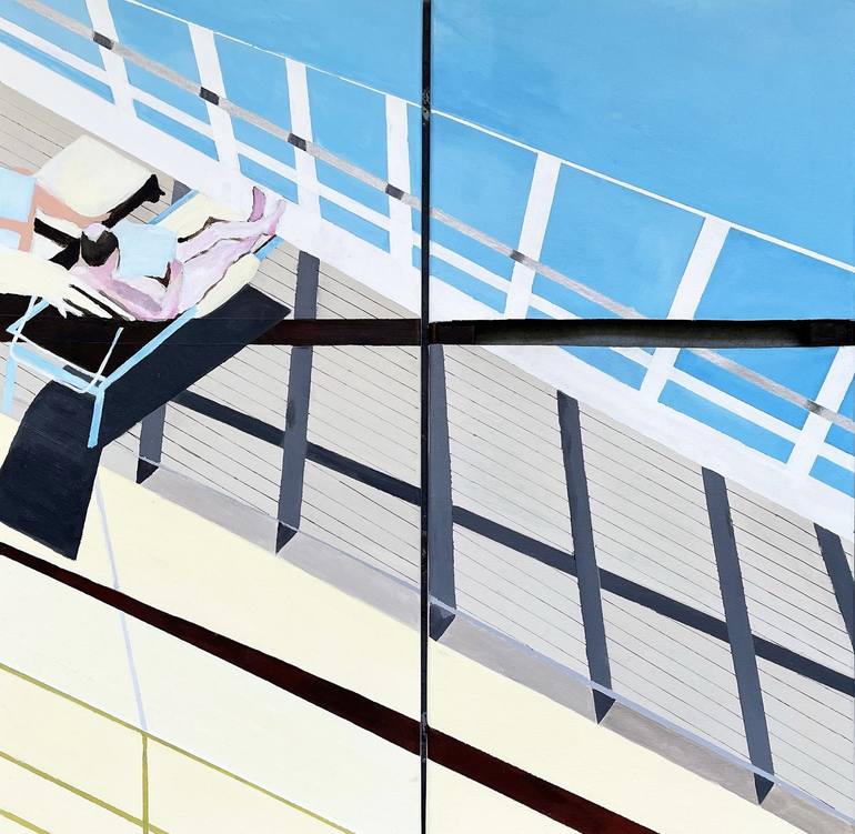 Print of Contemporary Beach Paintings by Susanne Boehm