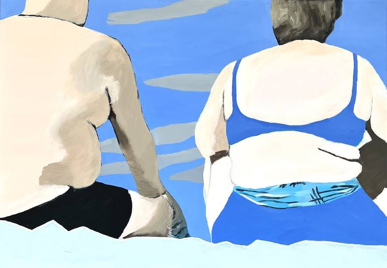 Print of Contemporary Beach Paintings by Susanne Boehm