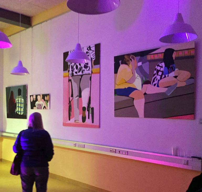 Original Figurative People Painting by Susanne Boehm