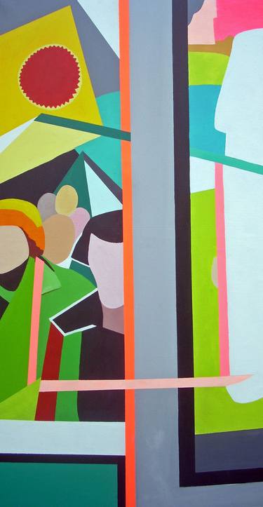 Print of Abstract Geometric Paintings by Susanne Boehm