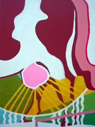 Original Abstract Cows Paintings by Susanne Boehm