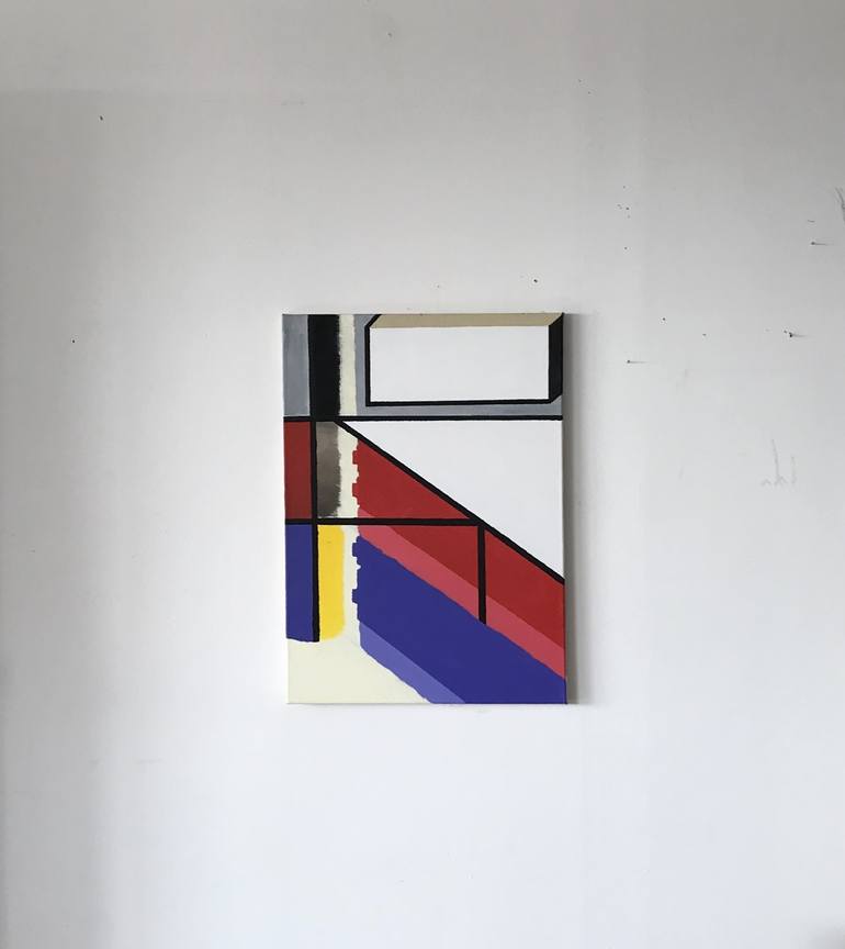 Original Minimalism Abstract Painting by Susanne Boehm