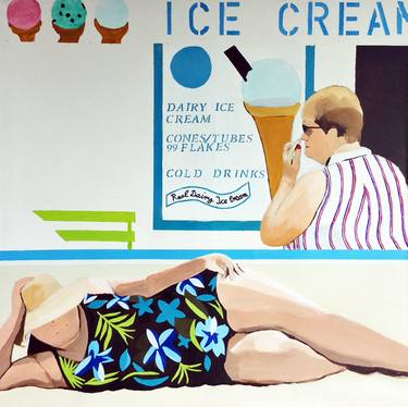 Original Figurative Beach Paintings by Susanne Boehm