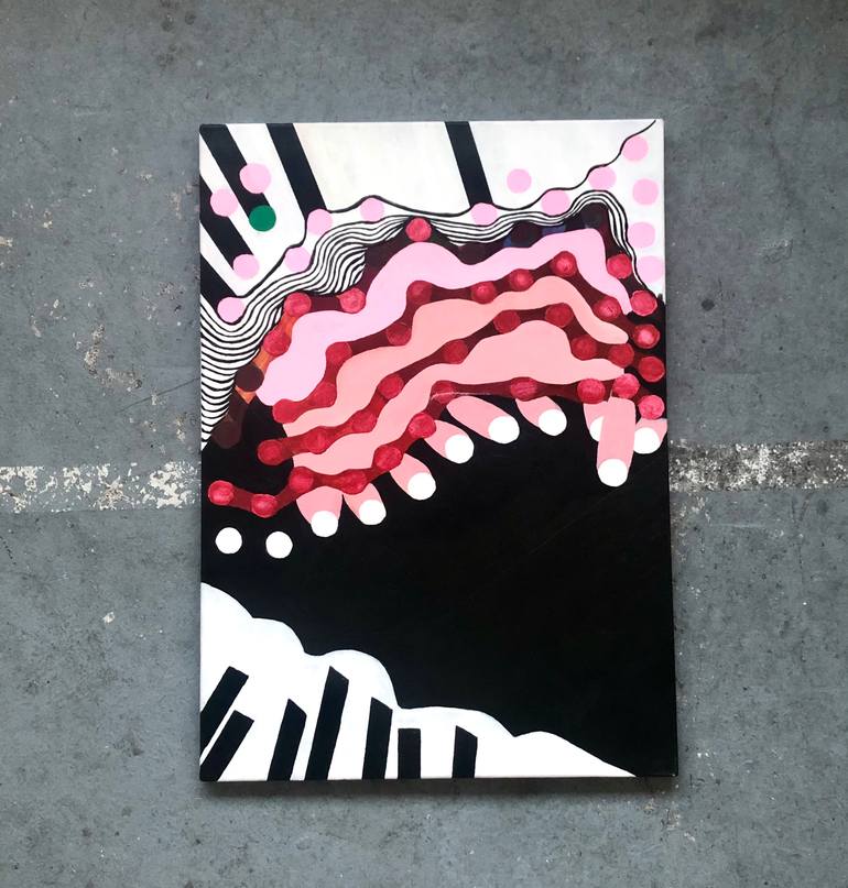 Original Modernism Abstract Painting by Susanne Boehm