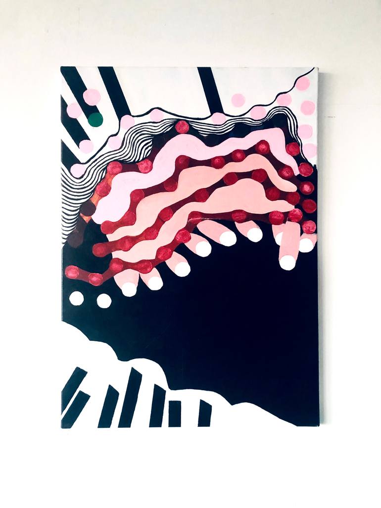 Original Modernism Abstract Painting by Susanne Boehm