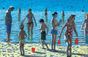 Print of Beach Paintings by eugene moore