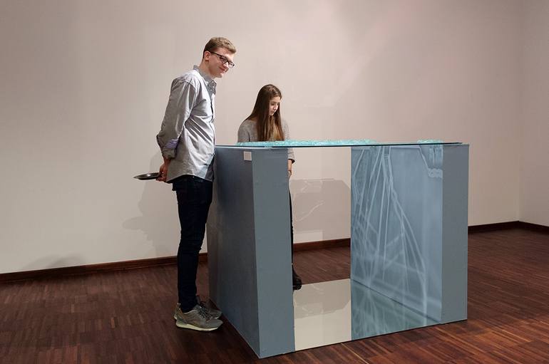 Original Abstract Architecture Sculpture by Ewa Pietrzak