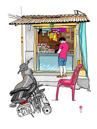 Original Figurative Cities Digital by Prash Sankhe