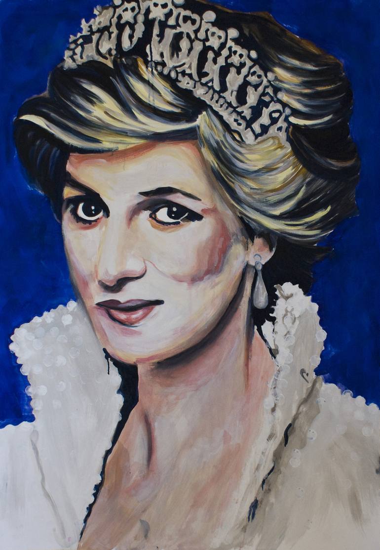A print with mount of one of my pastel paintings of DIANA princess of ...