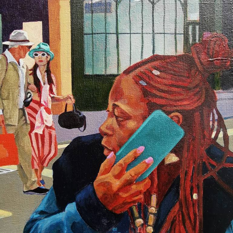 Original Figurative People Painting by David Urquhart