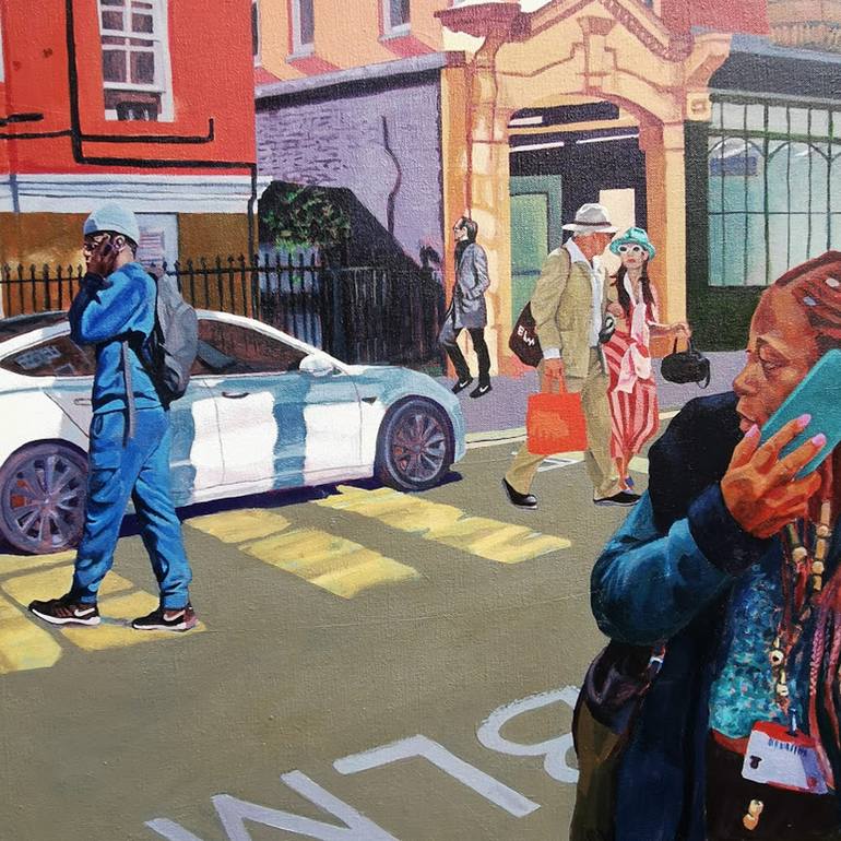 Original Figurative People Painting by David Urquhart