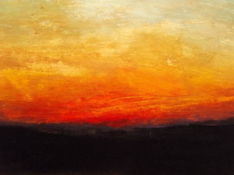 painting of sun rising