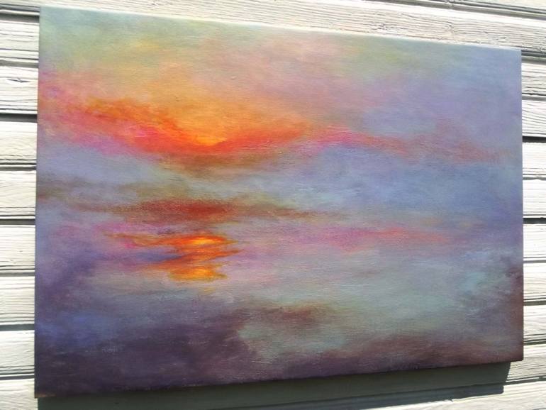 Original Abstract Expressionism Seascape Painting by Volodymyr Hesfer