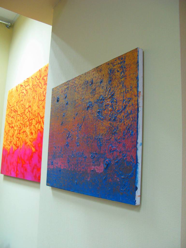 Original Abstract Travel Painting by Volodymyr Hesfer