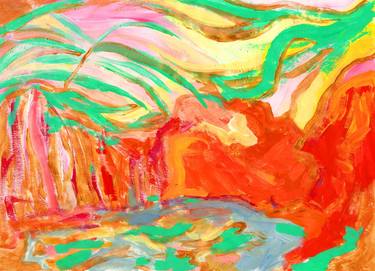 Print of Abstract Expressionism Landscape Paintings by Volodymyr Hesfer