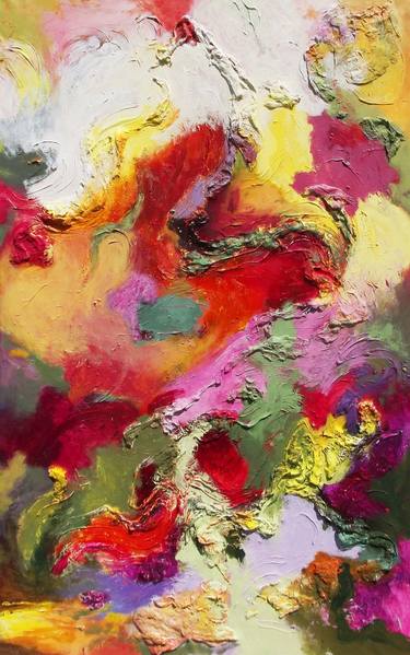 Print of Abstract Expressionism Floral Paintings by Volodymyr Hesfer