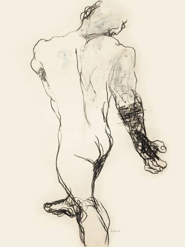 Original Expressionism Nude Drawings by Roberto Torterolli
