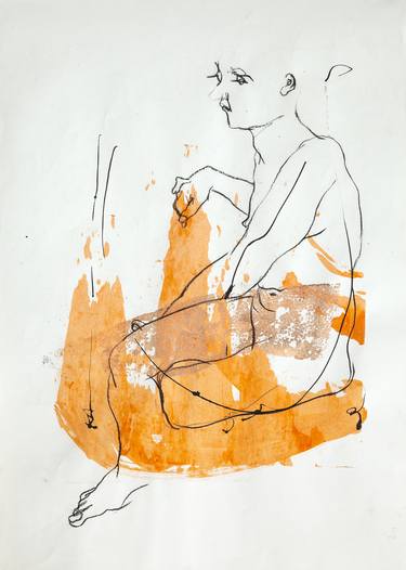 Original Nude Drawings by Roberto Torterolli