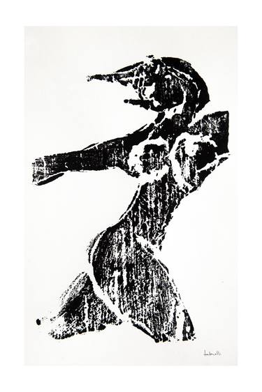 Print of Expressionism Nude Printmaking by Roberto Torterolli