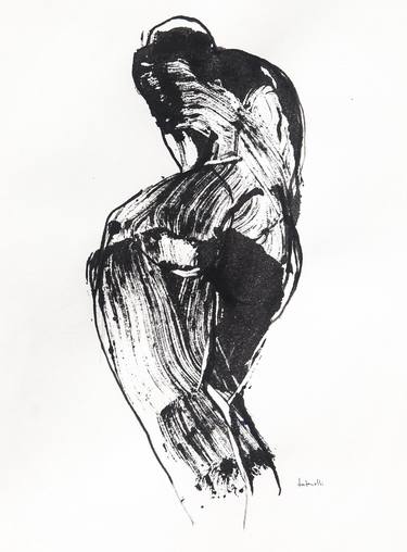 Print of Nude Printmaking by Roberto Torterolli