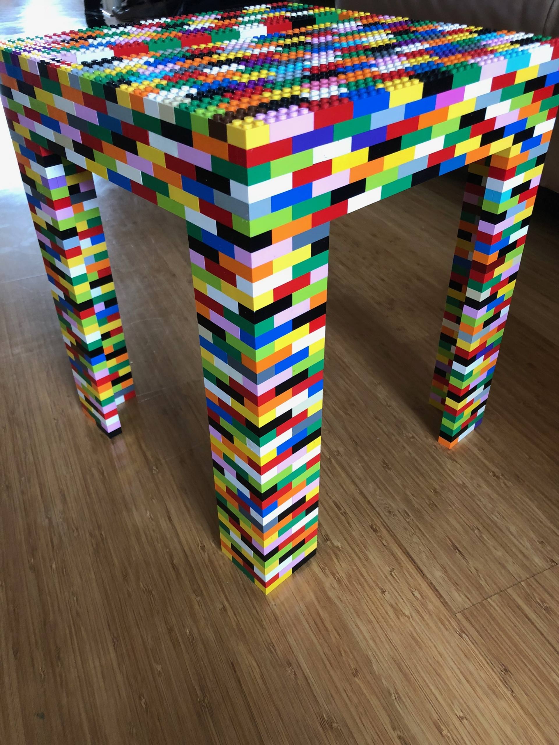 Lego side table Sculpture by Ivo Oranje | Saatchi Art