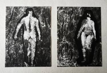 Original Expressionism Nude Mixed Media by Anyck Alvarez Kerloch
