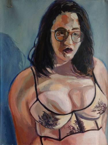 Original Expressionism Body Paintings by Anyck Alvarez Kerloch