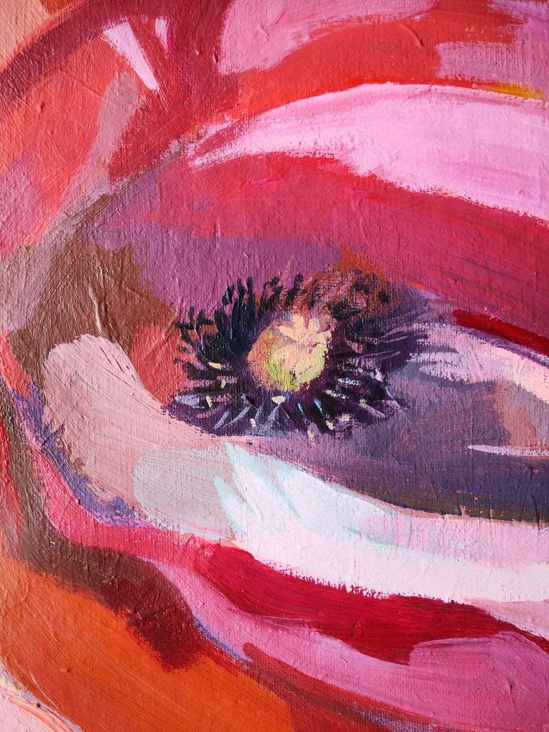Original Color Field Painting Floral Painting by Anyck Alvarez Kerloch