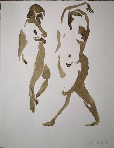 Original Expressionism Nude Painting by Anyck Alvarez Kerloch