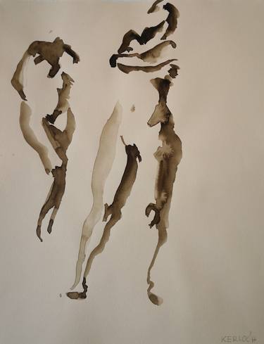 Original Expressionism Nude Painting by Anyck Alvarez Kerloch