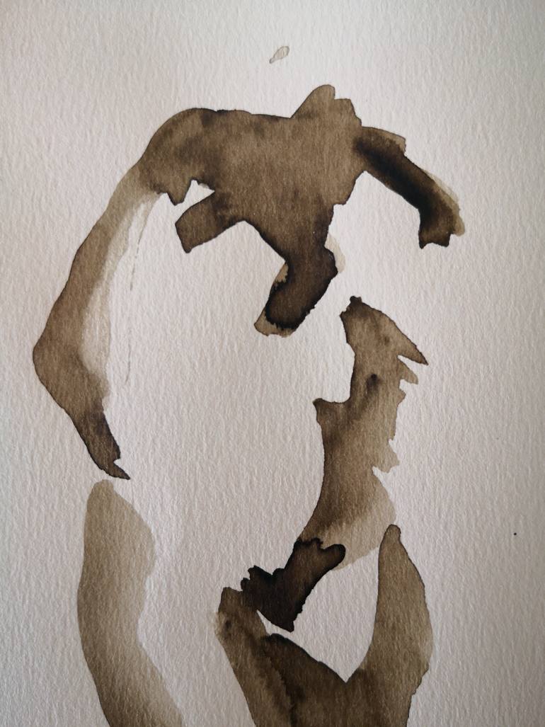 Original Expressionism Nude Painting by Anyck Alvarez Kerloch