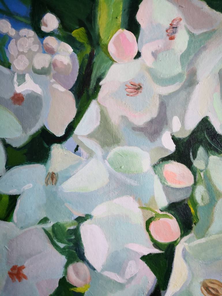 Original Contemporary Floral Painting by Anyck Alvarez Kerloch