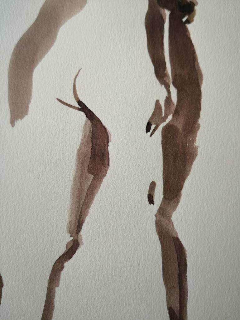 Original Expressionism Nude Painting by Anyck Alvarez Kerloch