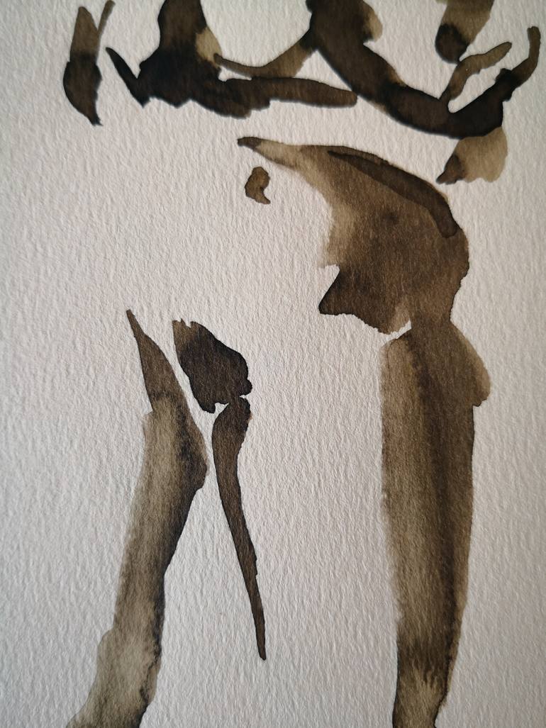 Original Expressionism Nude Painting by Anyck Alvarez Kerloch