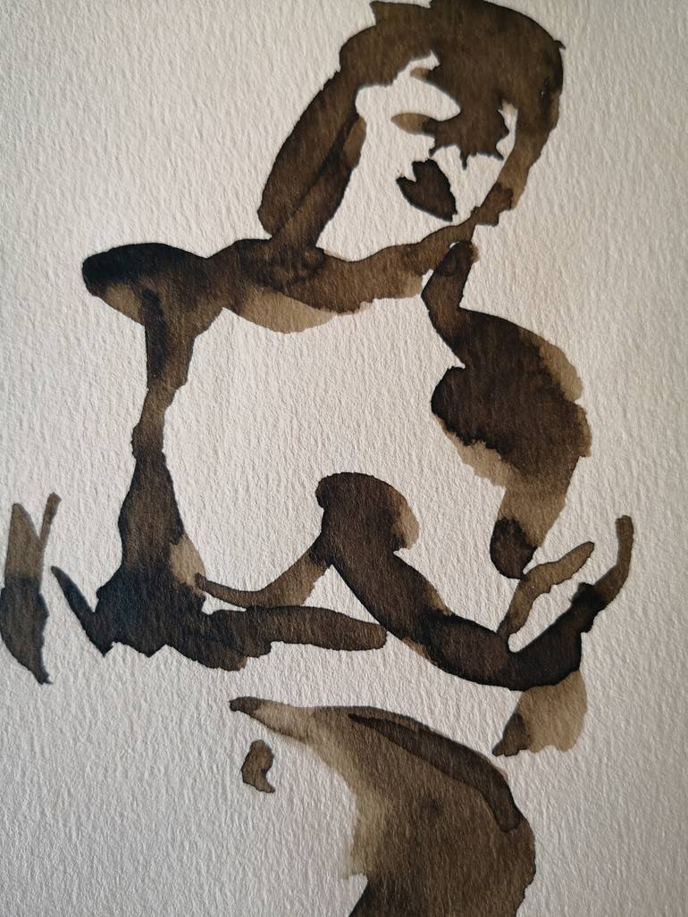 Original Expressionism Nude Painting by Anyck Alvarez Kerloch