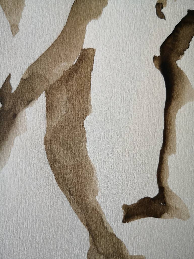 Original Black & White Nude Painting by Anyck Alvarez Kerloch