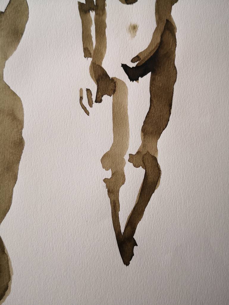 Original Expressionism Nude Painting by Anyck Alvarez Kerloch