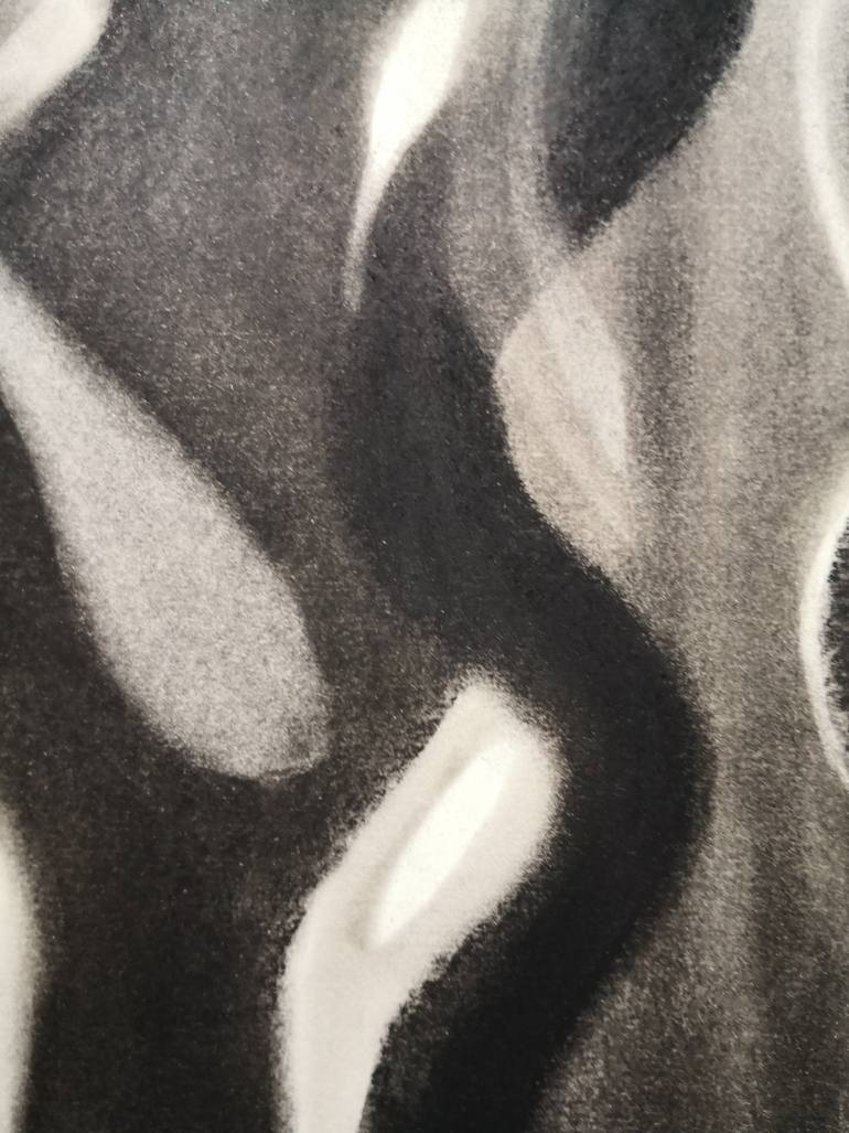 Original Black & White Abstract Drawing by Anyck Alvarez Kerloch