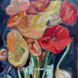 Bouquet in glass jar by Anyck Alvarez Kerloch