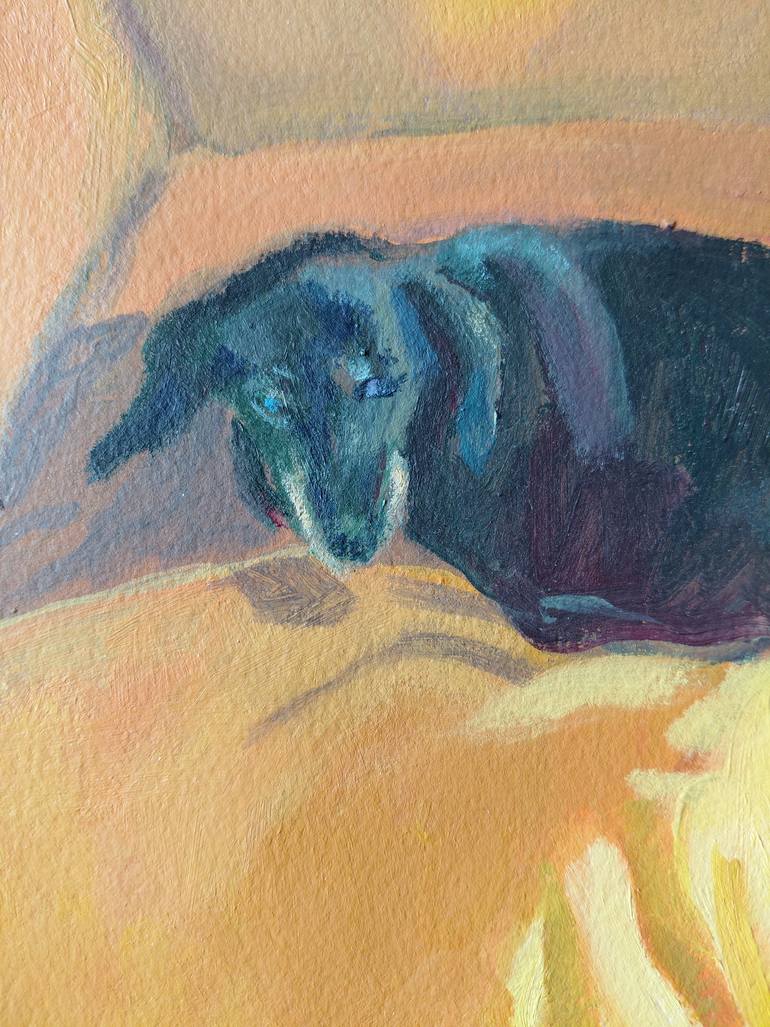 Original Expressionism Animal Painting by Anyck Alvarez Kerloch