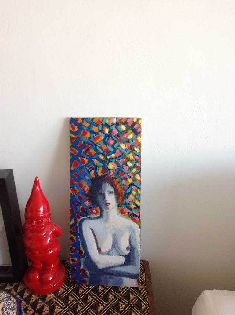 Original Expressionism Nude Painting by Anyck Alvarez Kerloch