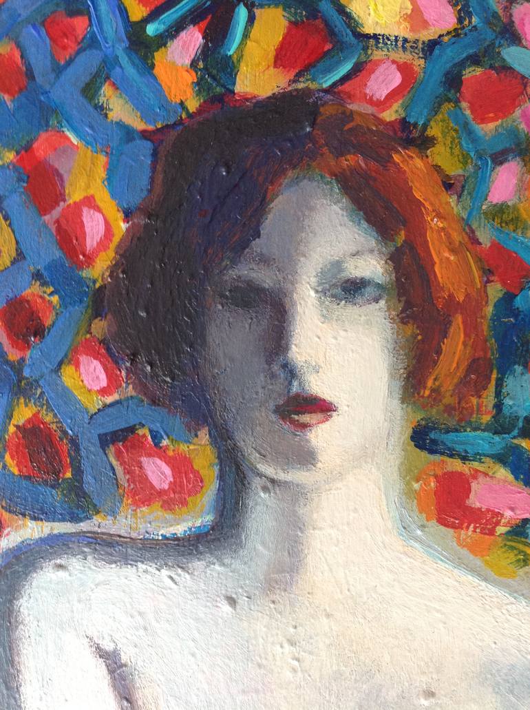 Original Expressionism Nude Painting by Anyck Alvarez Kerloch