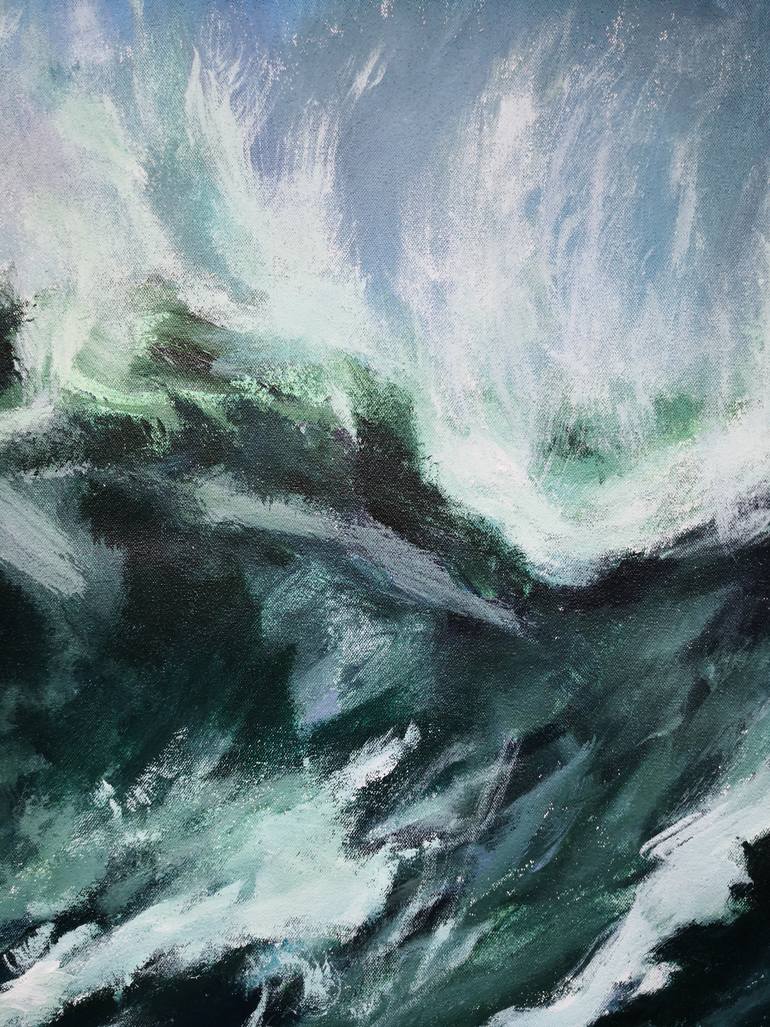 Original Expressionism Seascape Painting by Anyck Alvarez Kerloch