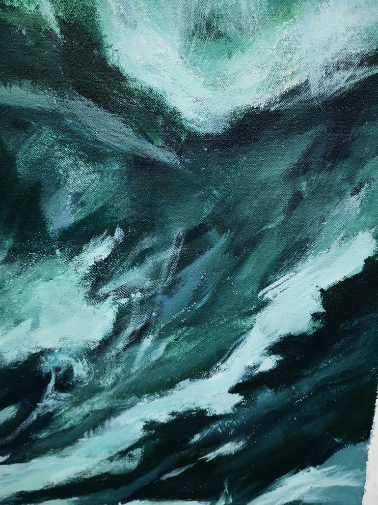 Original Expressionism Seascape Painting by Anyck Alvarez Kerloch
