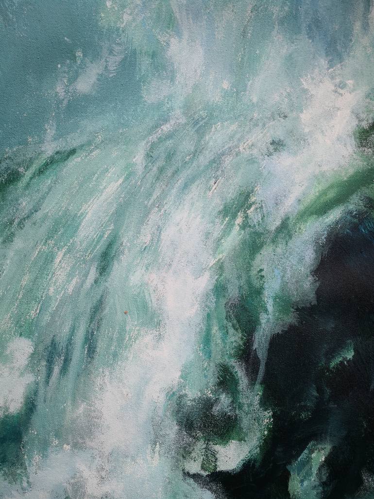 Original Expressionism Seascape Painting by Anyck Alvarez Kerloch