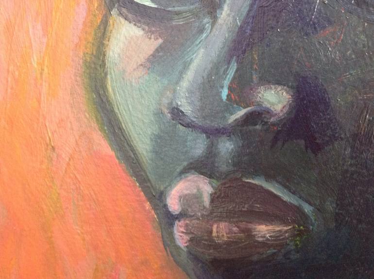 Original Expressionism Portrait Painting by Anyck Alvarez Kerloch