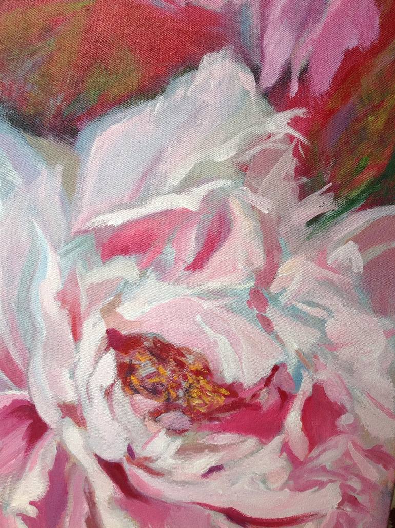 Original Expressionism Floral Painting by Anyck Alvarez Kerloch